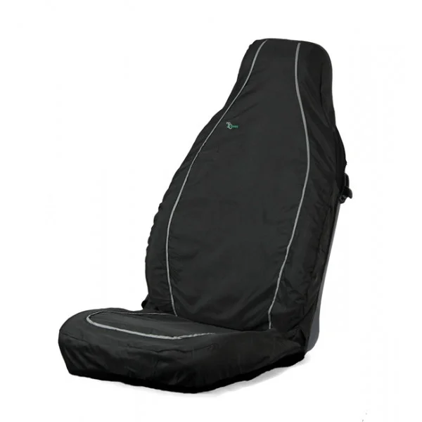 Car Seat Cover Air Bag Compatible – Front Single – Black