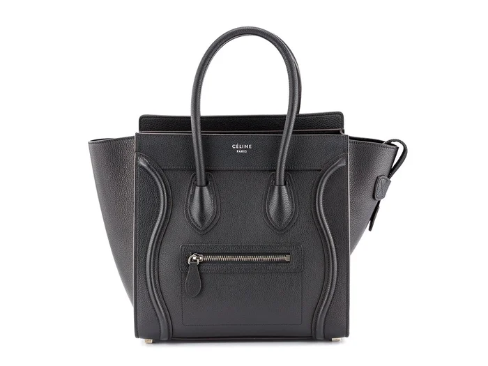 Celine Smooth Small Leather Micro Pebbled Bag