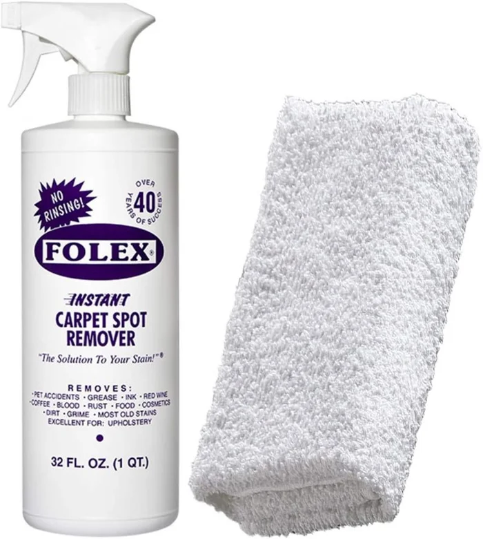 Cemko Cleaning Cloth + FOLEX Instant Carpet Spot Remover, 32oz