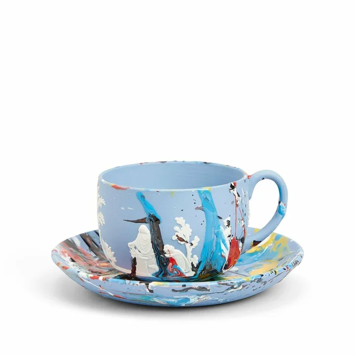 Charles Jeffrey Loverboy Paint Splash Cup & Saucer 1