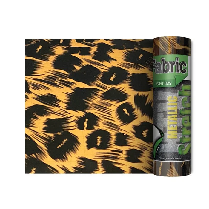 Cheetah Metallic Stretch HTV 140mm x 500mm