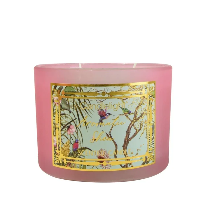 Chinoiserie 2 Wick Wax Filled Candle Pot – Aromatic Shea Scent