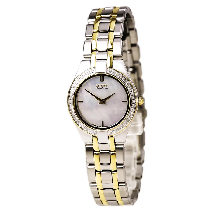 Citizen EG3154-51D Women’s Eco-Drive MOP Dial Diamond Watch