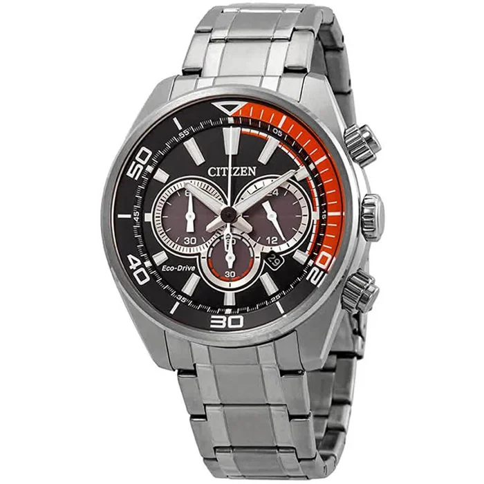 Citizen Men’s Chronograph Watch – Chandler Eco-Drive Black Dial Bracelet | CA4330-57E
