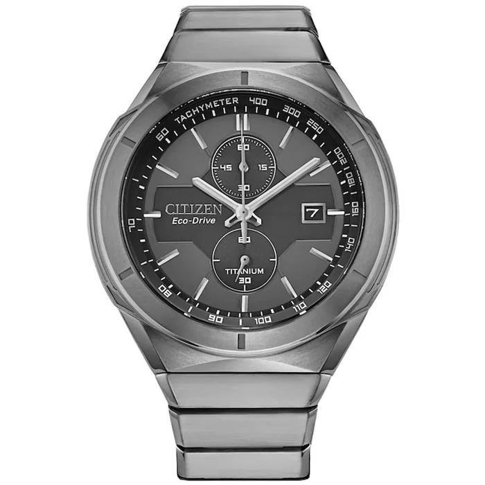 Citizen Men’s Eco-Drive watch – Armor Grey and Black Dial Bracelet | AW1660-51H