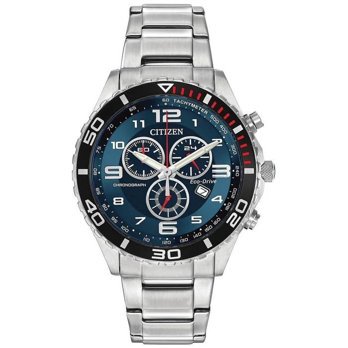 Citizen Men’s Eco-Drive Watch – Blue Dial Stainless Steel Bracelet | AT2121-50L