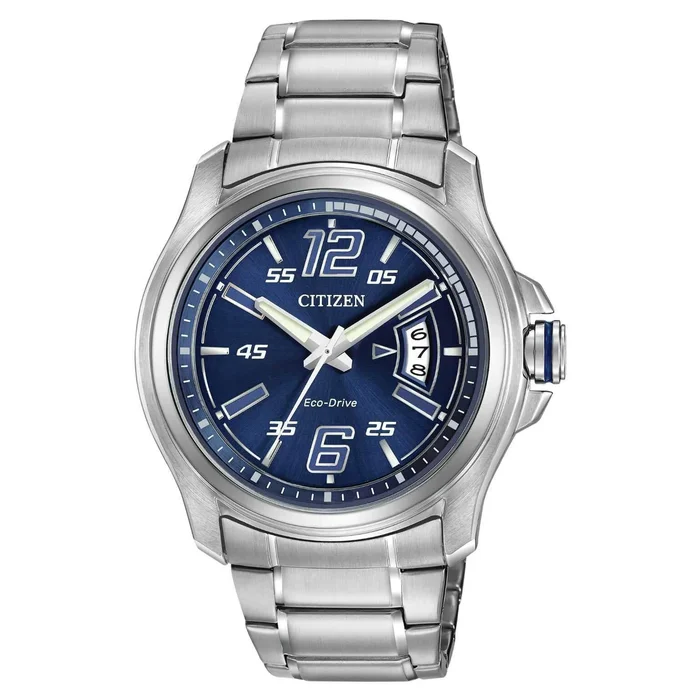 Citizen Men’s Eco Drive Watch – Drive Blue Dial Stainless Steel Bracelet | AW1350-83M