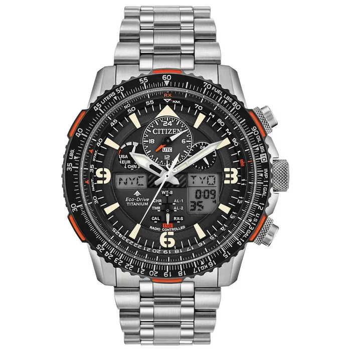 Citizen Men’s Eco Drive Watch – Promaster Skyhawk A-T Silver Tone Bracelet | JY8108-53E