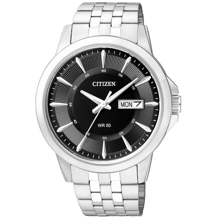 Citizen Men’s Quartz Watch – Dress Black Dial Stainless Steel Bracelet | BF2011-51E