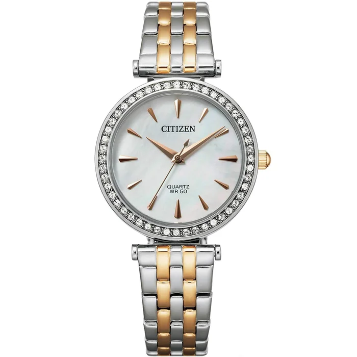 Citizen Women’s Watch – Quartz Silver and Rose Stainless Steel Bracelet | ER0216-59D