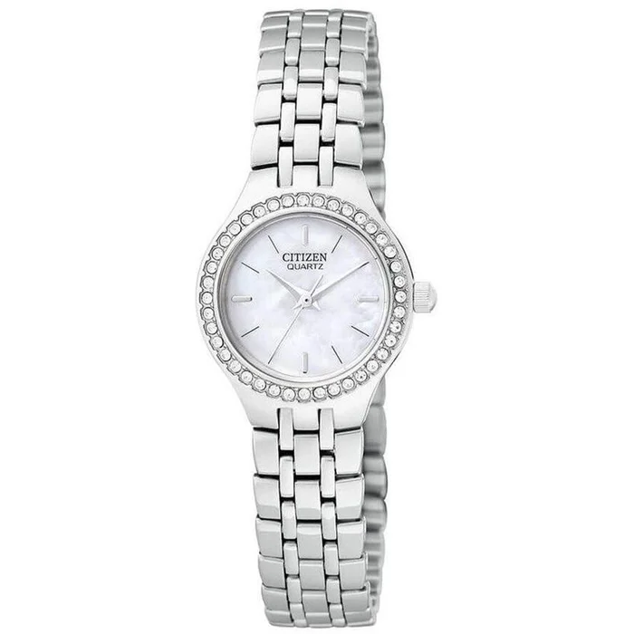 Citizen Women’s Watch – Swarovski Crystal Bezel Silver Tone Bracelet | EJ6040-51D
