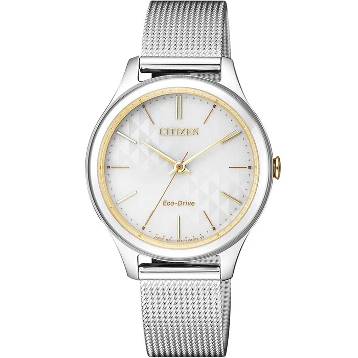 Citizen Women’s Watch – White Dial Silver Stainless Steel Mesh Bracelet | EM0504-81A