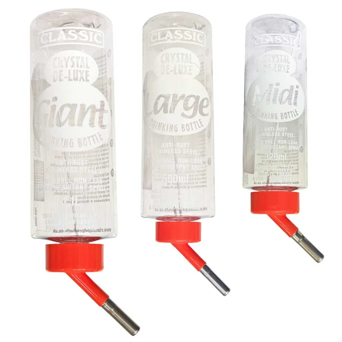Classic Crystal Pet Drinking Bottles