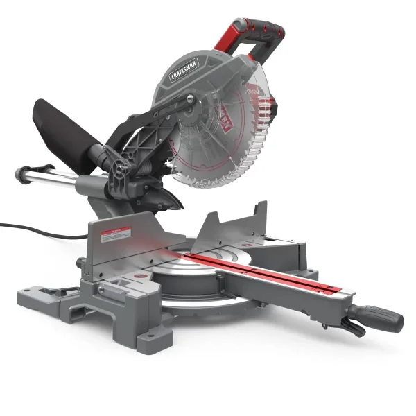 CRAFTSMAN 10-in 15-Amp Single Bevel Sliding Corded Miter Saw (Battery and Charger Not Included)