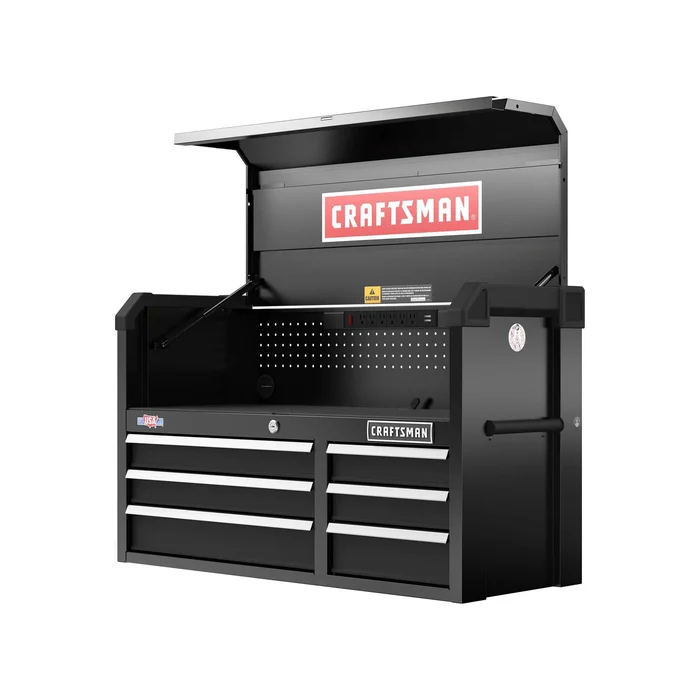 CRAFTSMAN 2000 Series 40.5-in W x 24.7-in H 6-Drawer Steel Tool Chest (Black)