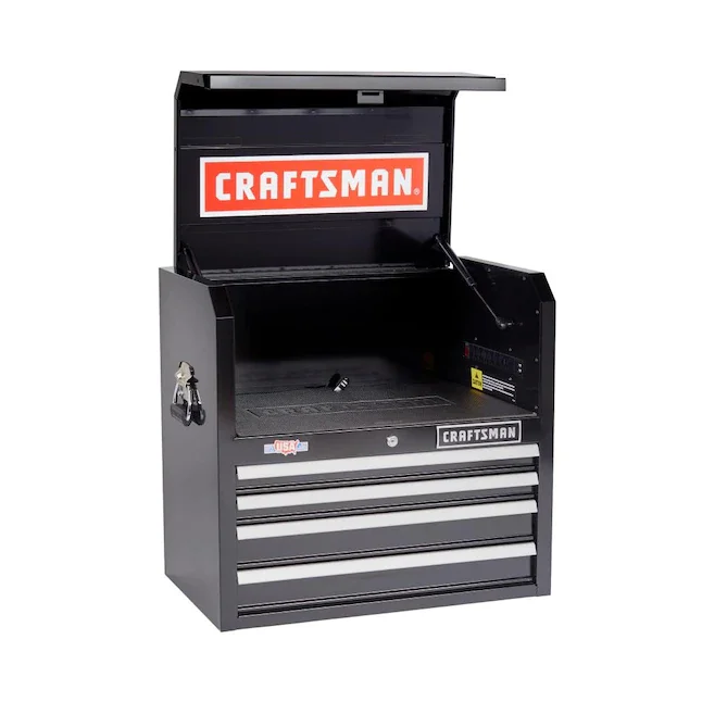CRAFTSMAN CMST98267BK 2000 Series 26-in W x 24.7-in H 4-Drawer Steel Tool Chest (Black)