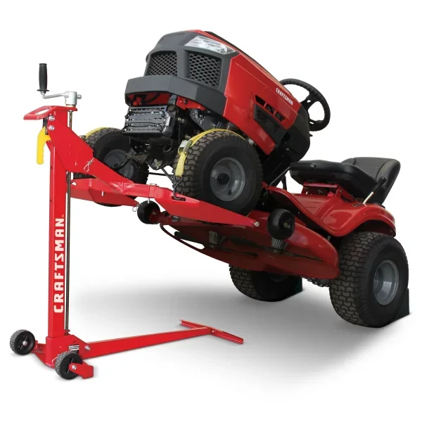 CRAFTSMAN Lift for Riding Mower – Front-Load Capacity of 500 lbs, 24-in Height, Compatible with Most Garden Tractors and ZTR Mowers