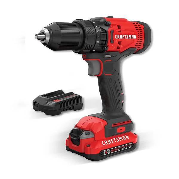 CRAFTSMAN V20 20-volt Max 1/2-in Cordless Drill (1-Battery Included, Charger Included)