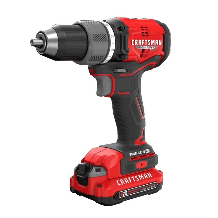 Craftsman V20 BRUSHLESS RP 1/2 in. Brushless Cordless Drill/Driver Kit (Battery)