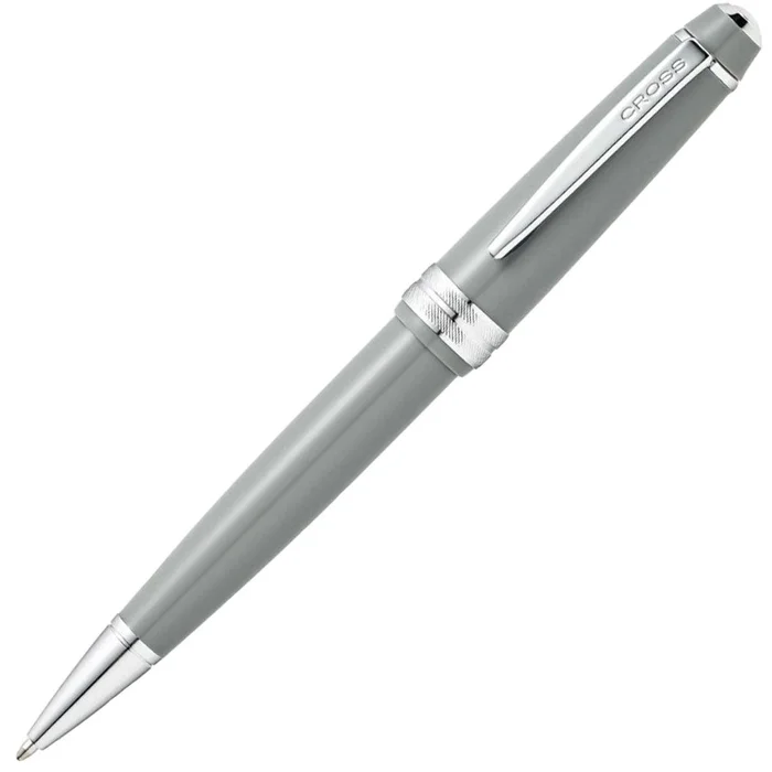 Cross Ballpoint Pen – Bailey Light High Glossy Grey and Chrome Trim Resin | AT0742-3