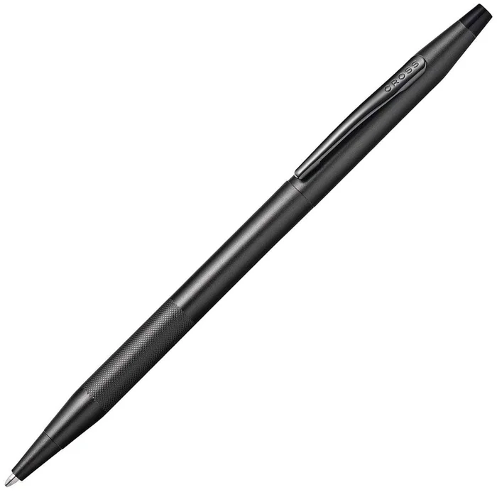 Cross Ballpoint Pen – Classic Century Black PVD with Micro-knurl Detail | AT0082-136