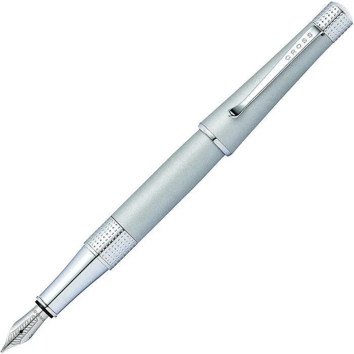Cross Fountain Pen – Beverly Satin Chrome Finish with Medium Steel Nib | AT0496-10MS