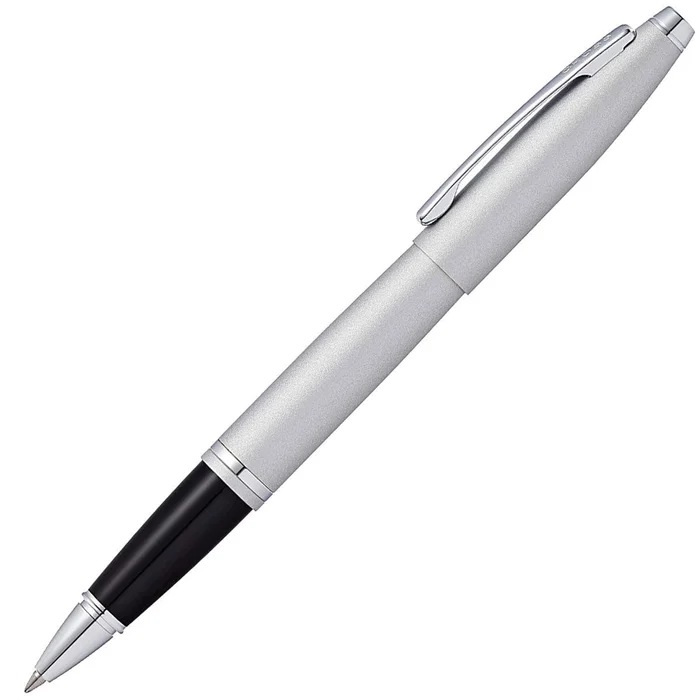 Cross Rollerball Pen – Calais Satin Chrome Metal Selectip Snap On Cap | AT0115S-16