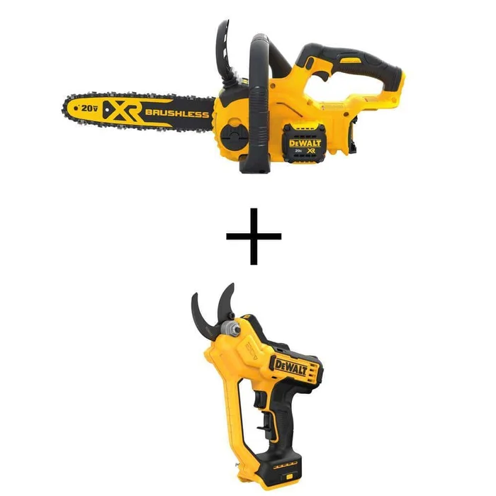 DEWALT DCCS620BWPR320B 20V MAX 12in. Brushless Battery Powered Chainsaw & Pruner (Tools Only)