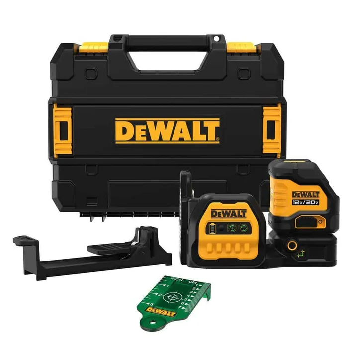 DEWALT DCLE34020GB 20V Max Cordless Green Cross-Line Laser Level (Tool Only)
