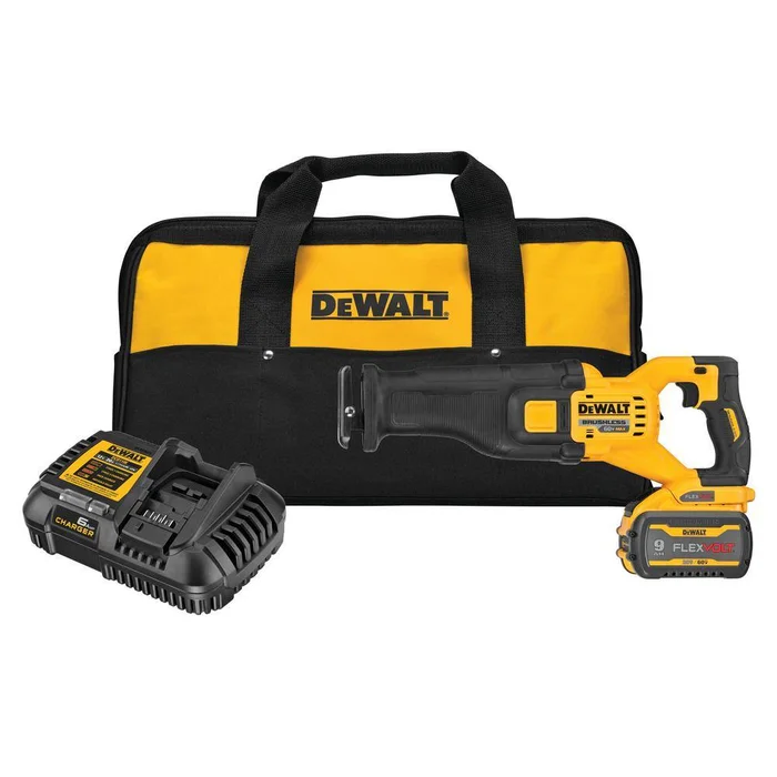 DEWALT DCS389X1 FLEXVOLT 60V MAX Cordless Brushless Reciprocating Saw with (1) FLEXVOLT 9.0Ah Battery