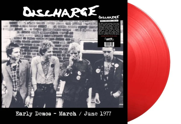 Discharge LP Vinyl Record – Early Demos – March / June 19 77 (Red Vinyl)
