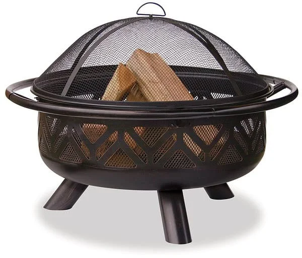 Endless Summer Wood Burning Geometric Outdoor Fire Pit, 36 in.
