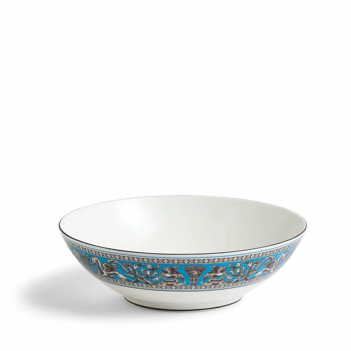 Florentine Turquoise Cereal Bowl 18cm