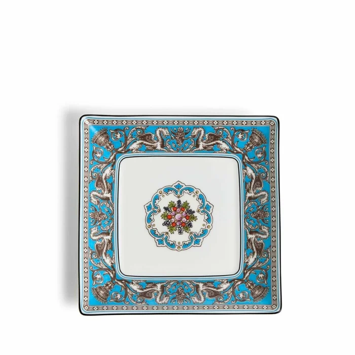 Florentine Turquoise Square Tray 14.5cm