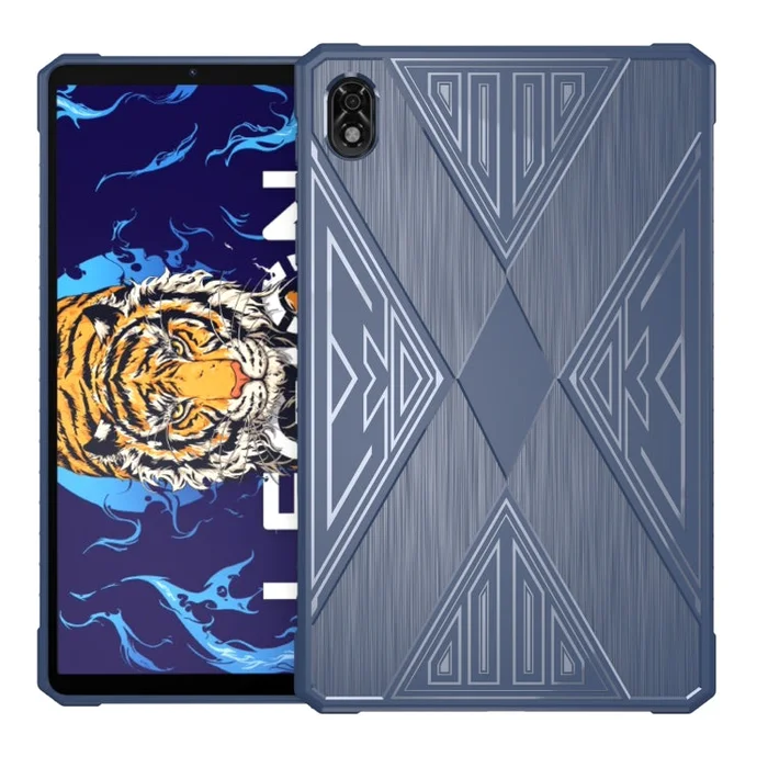 For Lenovo Legion Y700 Gaming Brushed Texture Shockproof TPU Tablet Case(Blue)