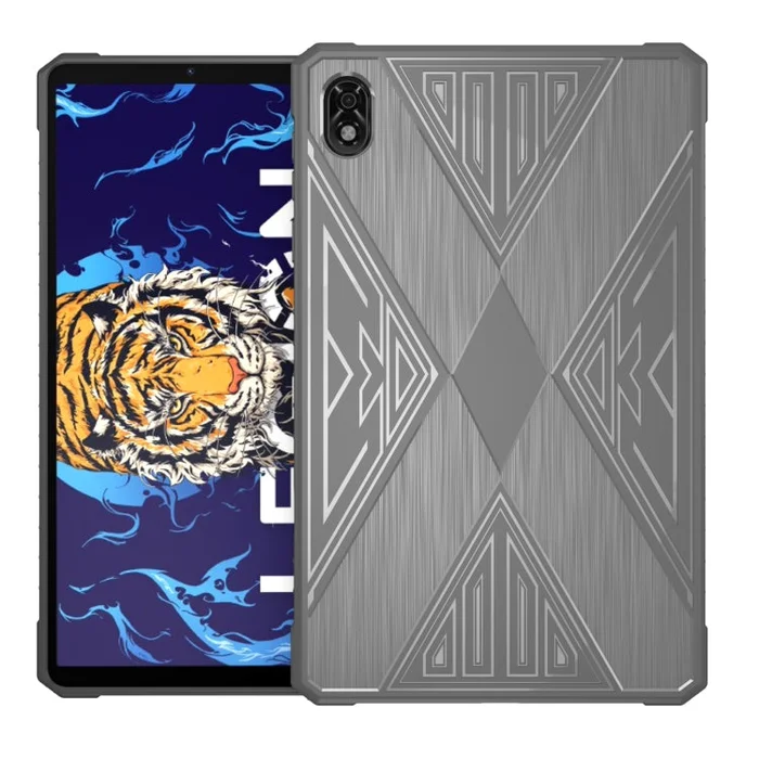 For Lenovo Legion Y700 Gaming Brushed Texture Shockproof TPU Tablet Case(Grey)