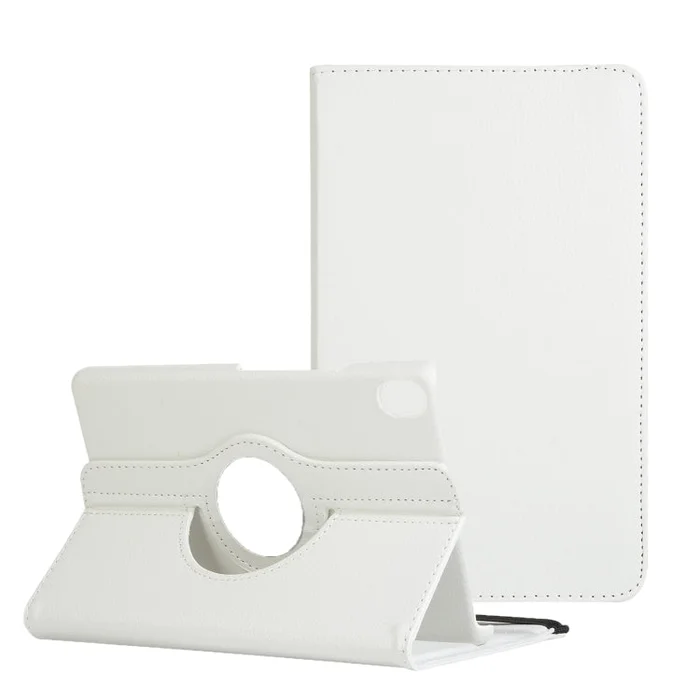 For Lenovo Legion Y700 Litchi Texture 360 Degrees Rotation Leather Tablet Case with Holder(White)