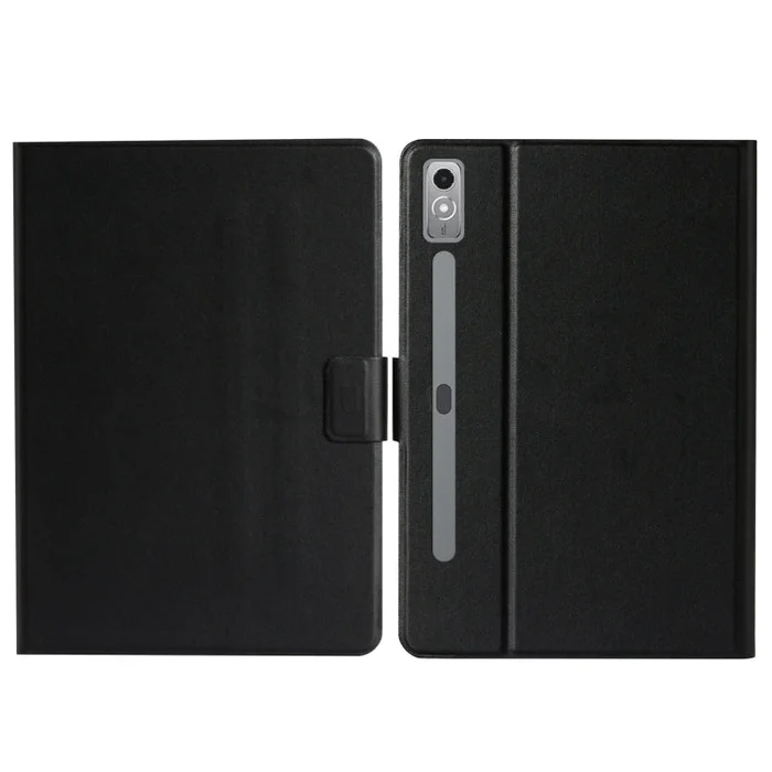 For Lenovo Tab P12 2023 / TB370FU Pure Color Smart Leather Tablet Case(Black)
