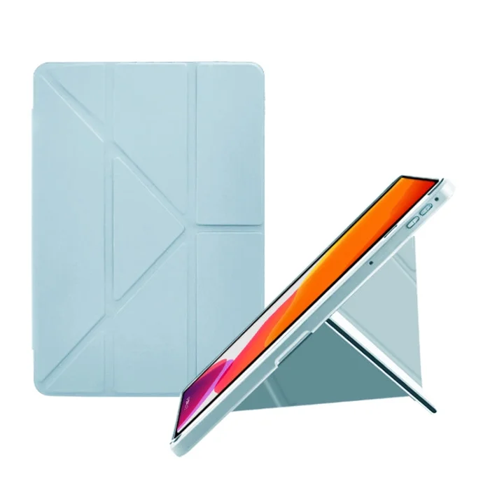 For Nokia T20 Acrylic 2 in 1 Y-fold Smart Leather Tablet Case(Ice White)