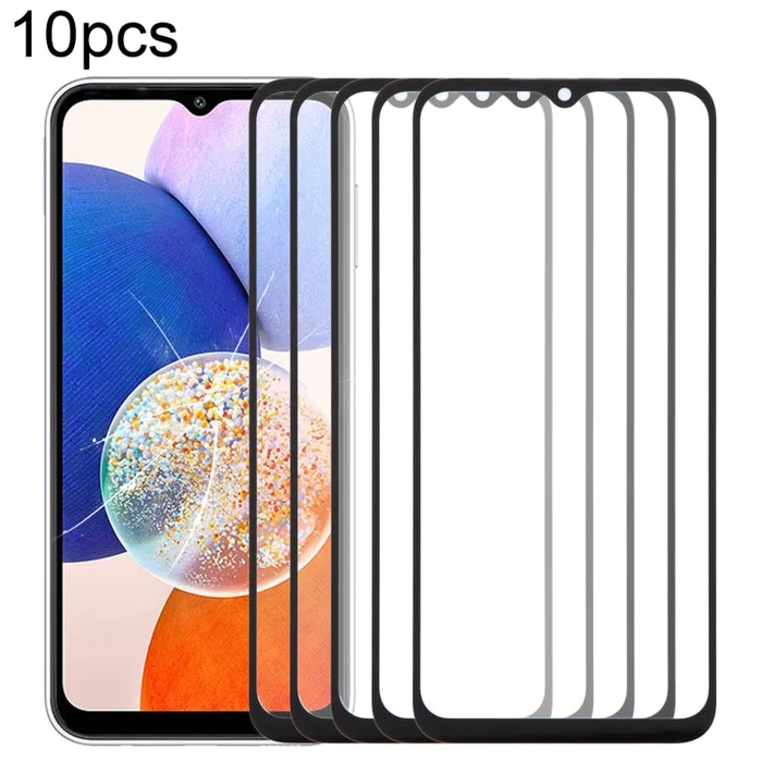 For Samsung Galaxy A14 5G SM-A146B 10pcs Front Screen Outer Glass Lens with OCA Optically Clear Adhesive