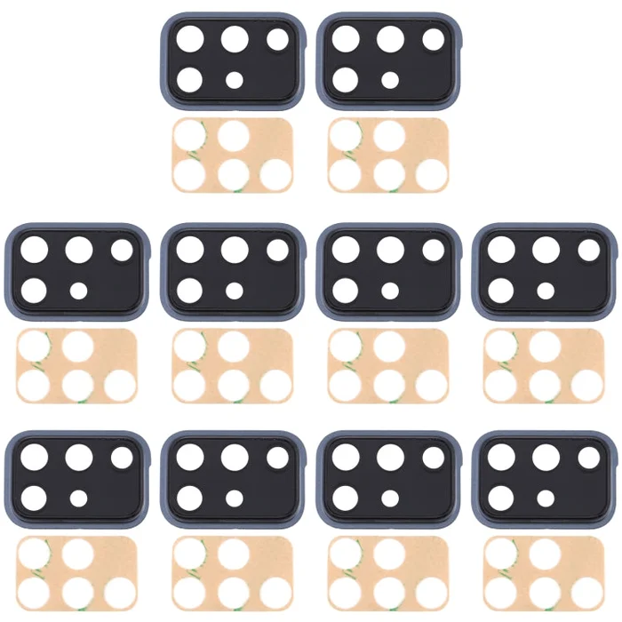 For Samsung Galaxy A71 10pcs Camera Lens Cover (Black)