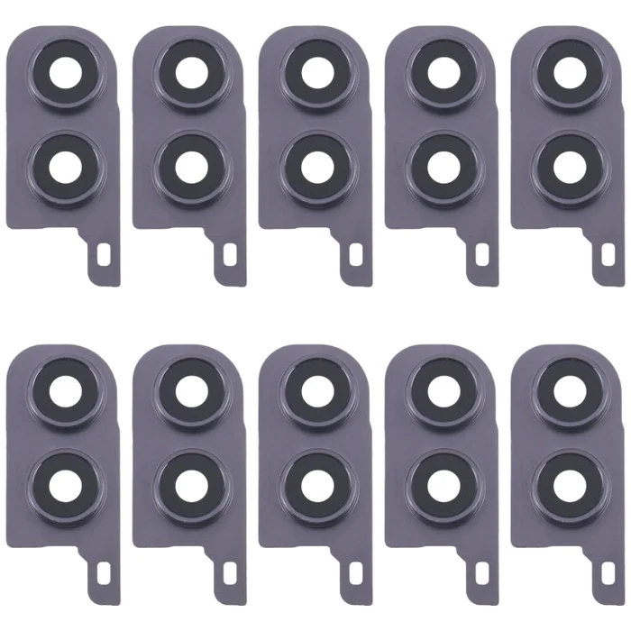 For Samsung Galaxy Z Flip5 SM-F731B 10pcs Rear Camera Lens Cover(Black)