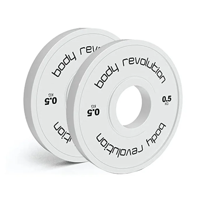 Fractional Bumper Plates (2 x 0.5kg)