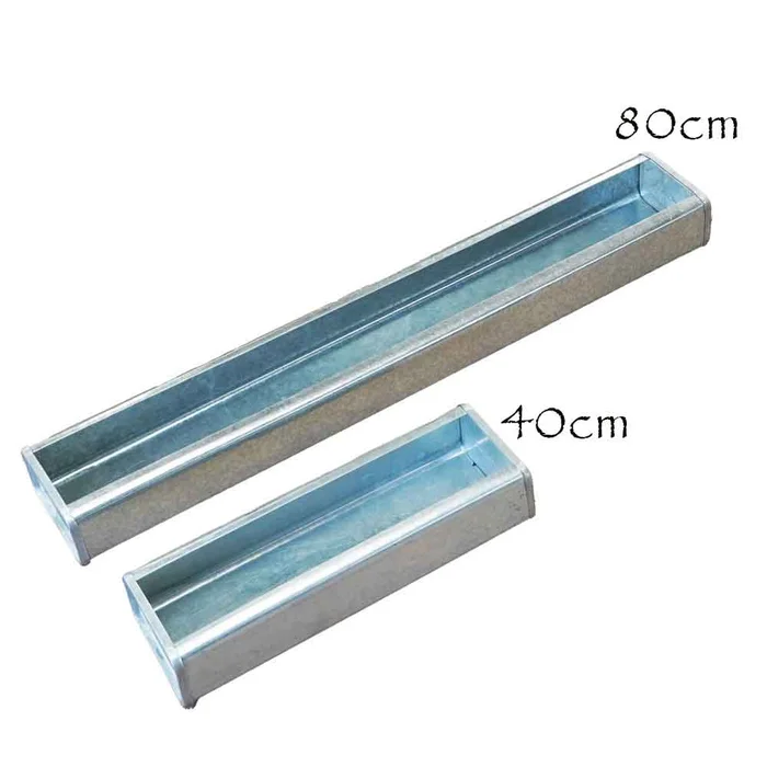 Galvanised Poultry Feeder Troughs