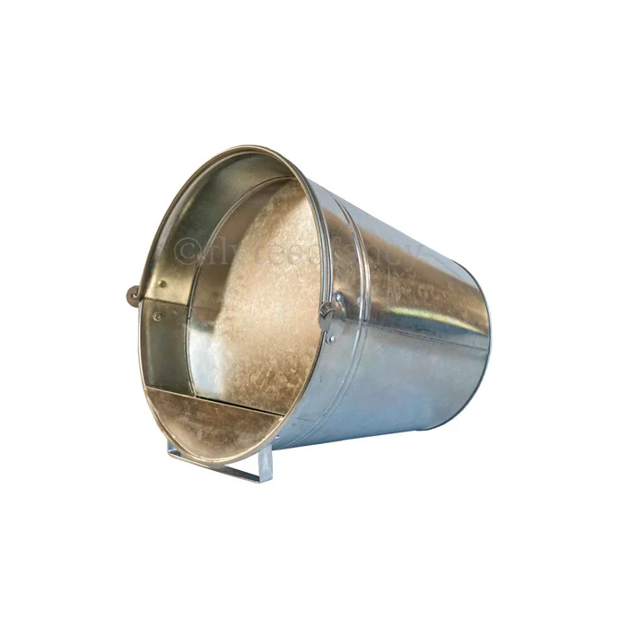 Gaun Galvanised Metal Lying Bucket Drinker, 12 litre
