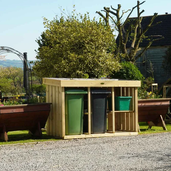Grow Top Triple Wheelie Bin Store – NEW!
