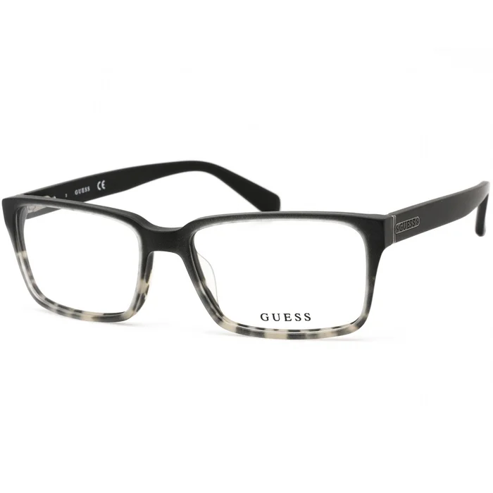 Guess Men’s Eyeglasses – Black and Ecalle Rectangular Shaped Frame | GU1843-N D36