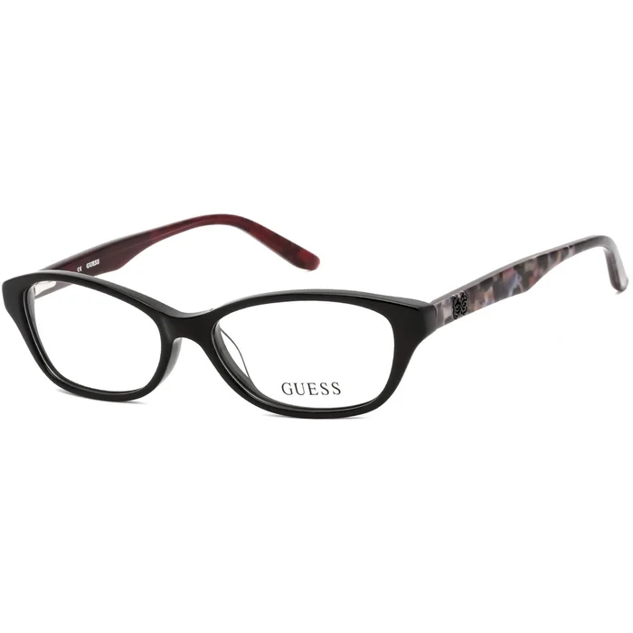 Guess Unisex Eyeglasses – Clear Lens Black Cat Eye Shaped Plastic Frame | GU2417 B84