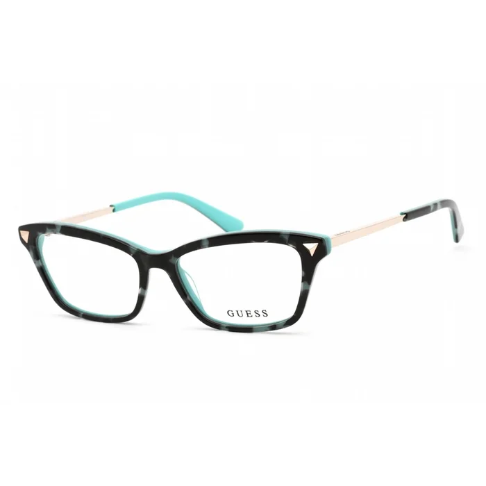 Guess Women’s Eyeglasses – Clear Demo Lens Light Green/Black/Gold Frame | GU2797 095