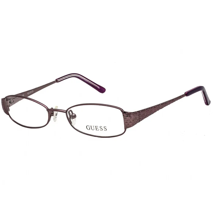 Guess Women’s Eyeglasses – Clear Demo Lens Purple Plastic Oval Frame | GU9037N O24